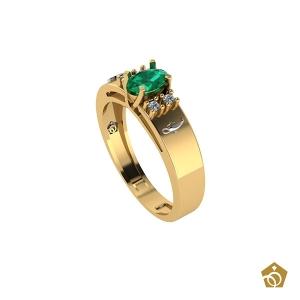 Anel Formatura - Enfermagem - Ouro 18k