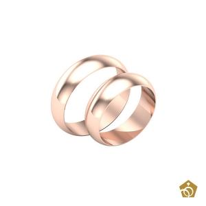 Aliança Tradicional Ouro Rosa 18k | 13 gramas (par)