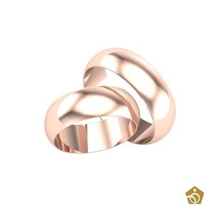 Aliança Tradicional Ouro Rosa 18k | 16 gramas (par)