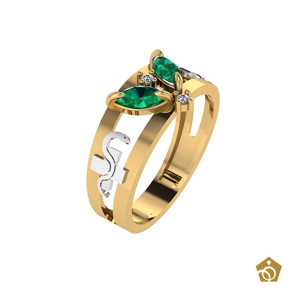 Anel Formatura - Enfermagem - Ouro 18k