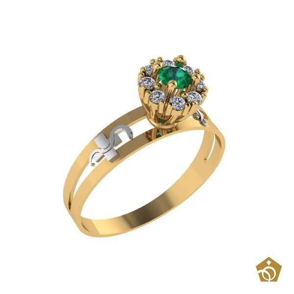 Anel Formatura - Enfermagem - Ouro 18k