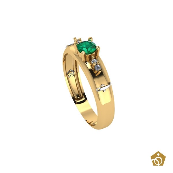 Anel Formatura - Enfermagem - Ouro 18k