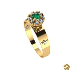 Anel Formatura - Enfermagem - Ouro 18k