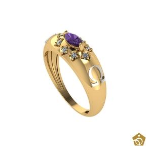 Anel Formatura - Teologia - Ouro 18k