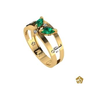 Anel Formatura - Enfermagem - Ouro 18k