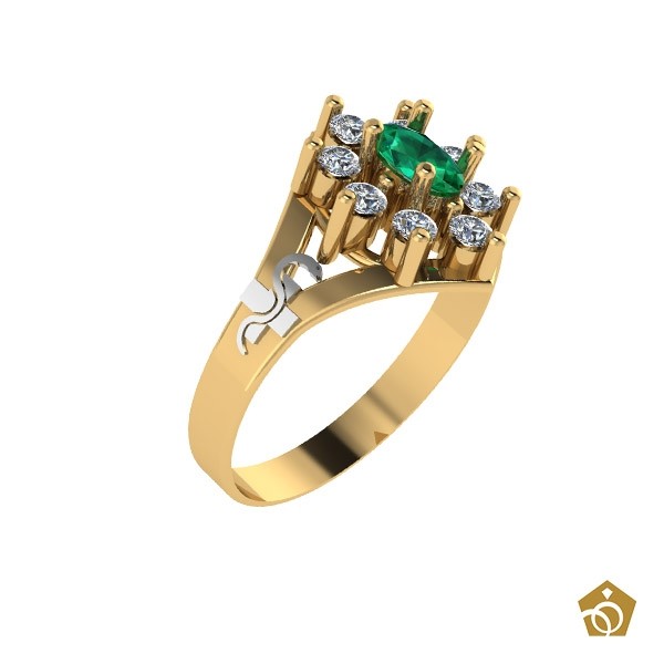 Anel Formatura - Enfermagem - Ouro 18k