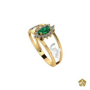 Anel Formatura - Enfermagem - Ouro 18k